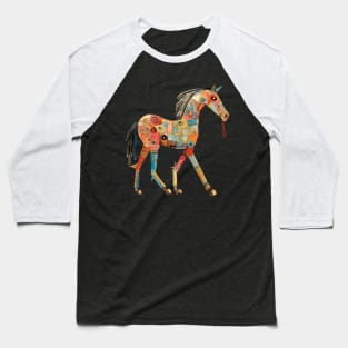 Whimsical Cute Horse Baseball T-Shirt